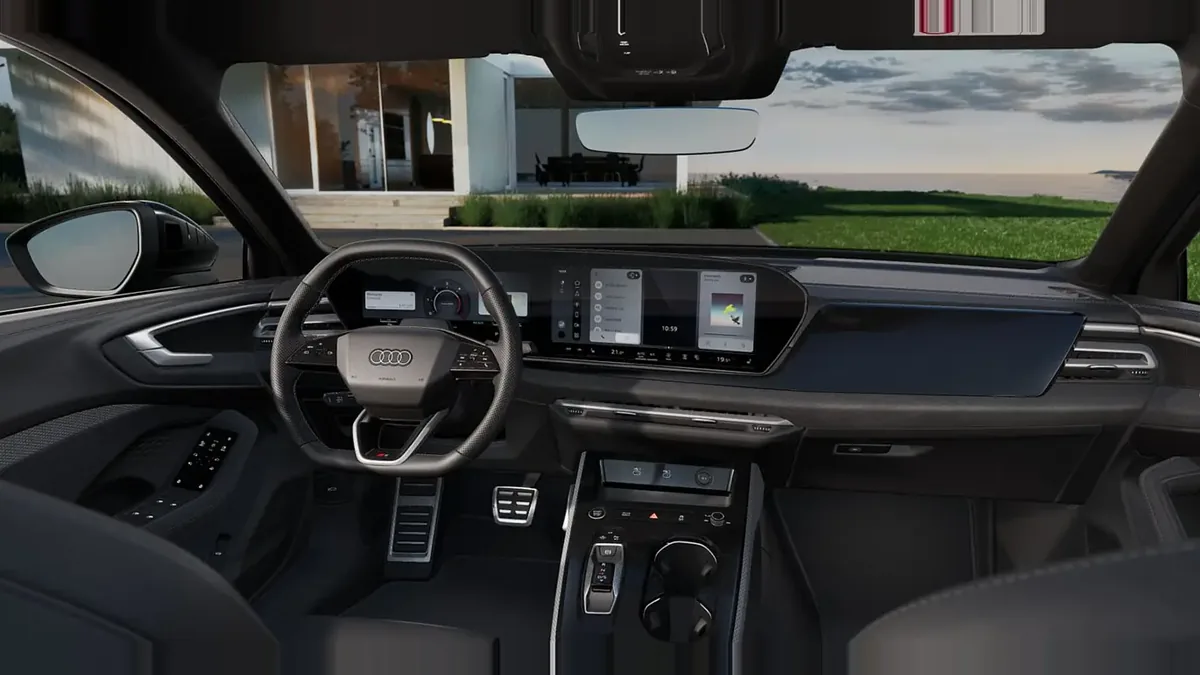 Audi A5 TDI 150kW (204CV) Black Line en renting para particulares en Sevilla — Delantera