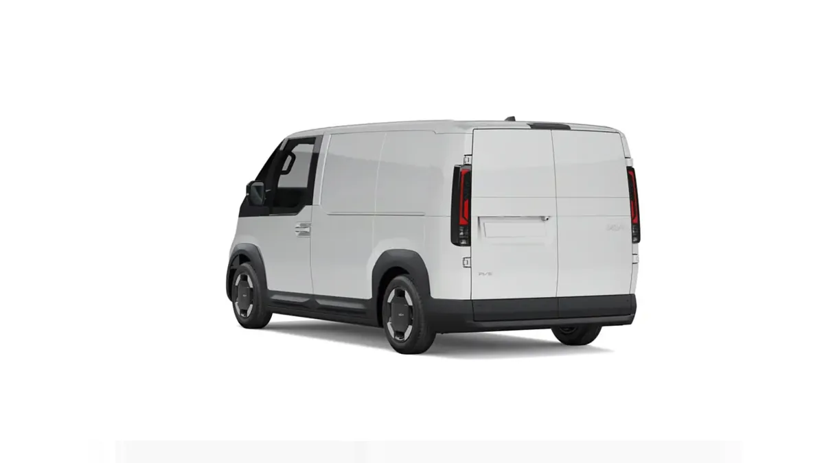 Kia PV5 Cargo L2H1 LR Essential en renting para particulares en Sevilla — Trasera
