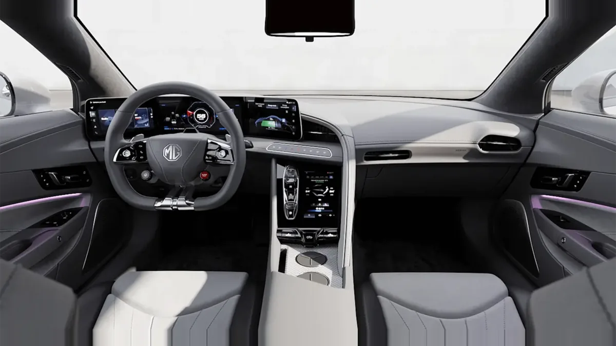 MG Cyberster Trophy Single Motor en renting para particulares en Sevilla — Interior